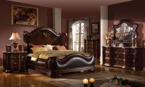 Justin 8 piece queen size bedroom set
