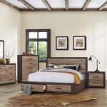 1762 6 piece queen size bedroom set