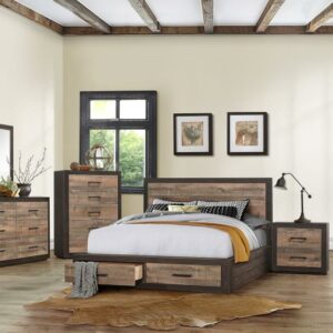 1762 6 piece queen size bedroom set