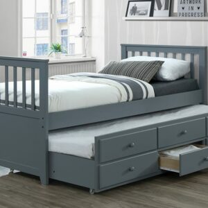 T-2100G 39″ Captains Bed (Grey) bunk bed