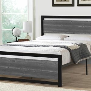 T2233 Single size bed Black Finish