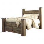 Trinell B446 Queen Poster Storage Bed