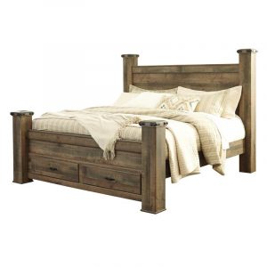 Trinell B446 King Poster Storage Bed