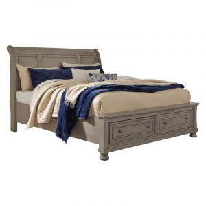 Lettner B733 King Sleigh Storage Bed