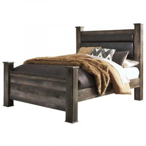 Wynnlow B440 Queen Upholstered Poster Bed