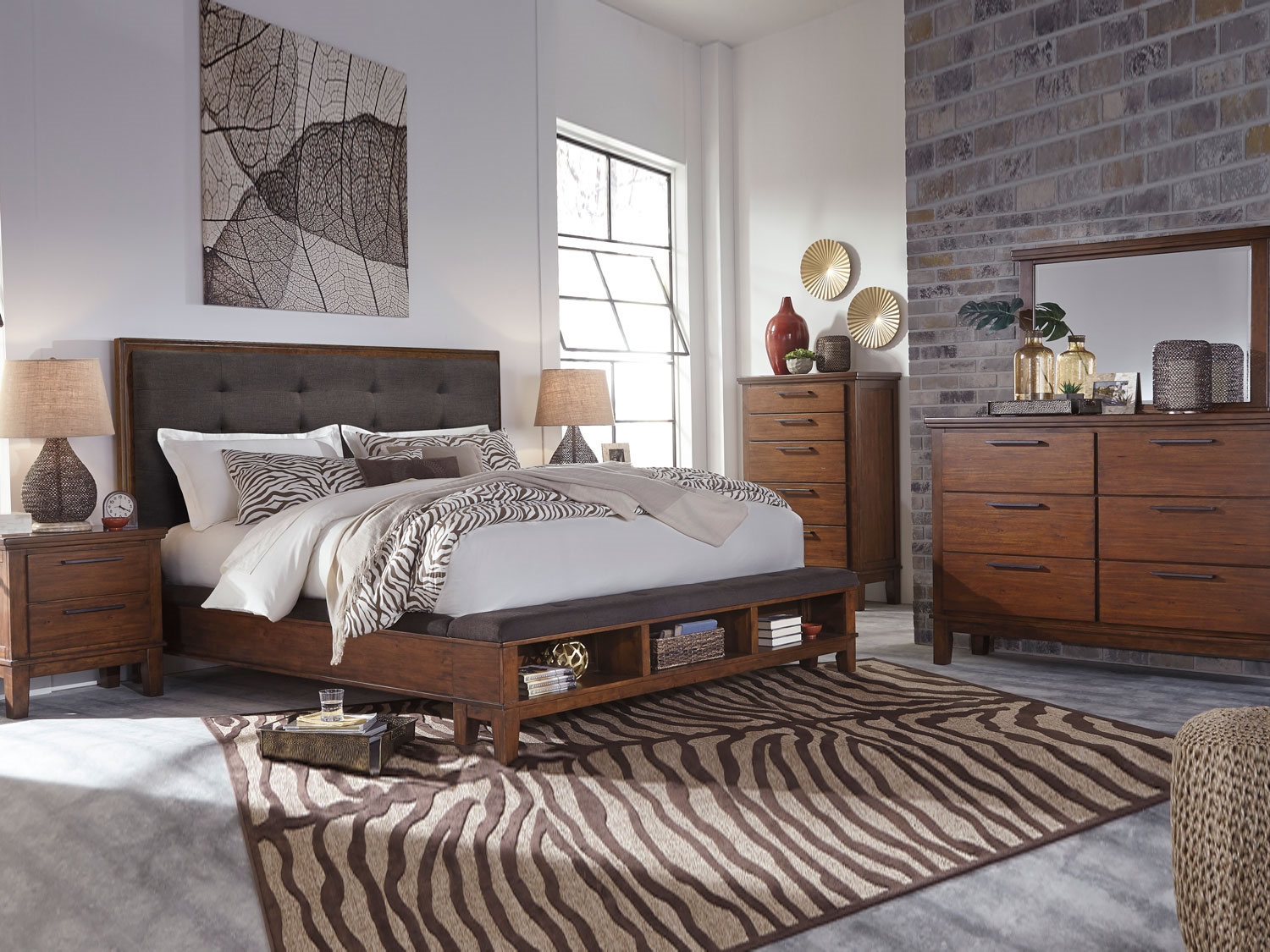 Ralene B594 6 piece queen size bedroom set