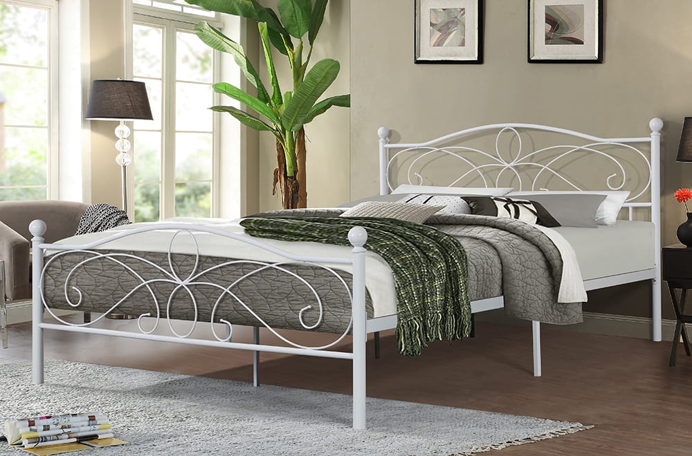 T2315 Double size bed White Finish