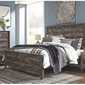 Wynnlow B440 6 piece queen size cross back bedroom set