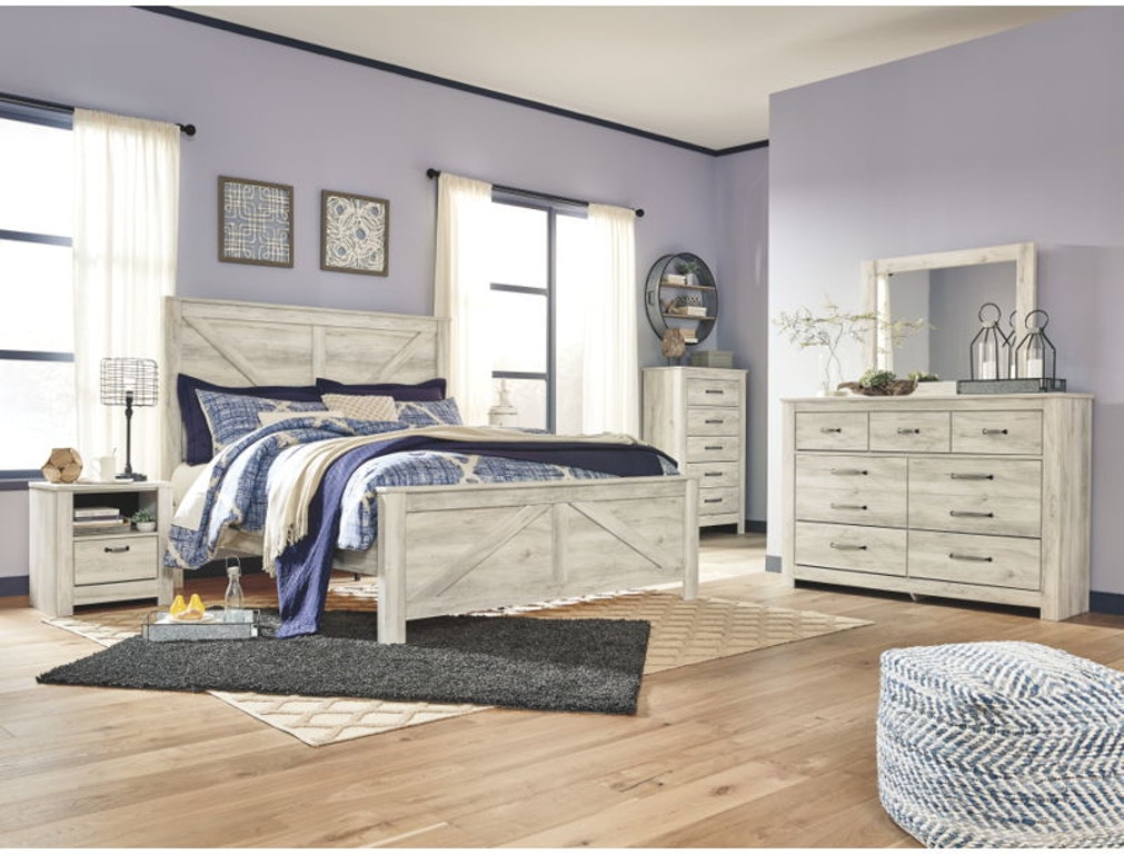 Bellaby B331 cross back 6 piece queen size bedroom set