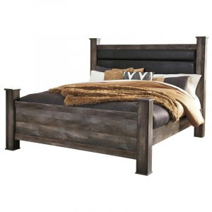 Wynnlow B440 King Upholstered Poster Bed