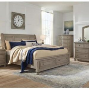 Lettner B733 6 piece queen size bedroom set with storage