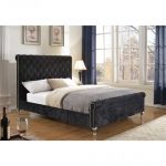 7316Q-A BLK VICTORIA Queen BED FRAME BLACK