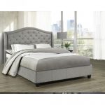 5262-GR MILAN Queen PLATFORM BED FRAME GREY