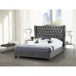B1800-GR King PEARL BED FRAME GREY