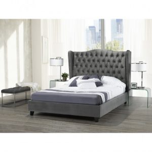 B1800-GR Queen PEARL BED FRAME GREY