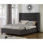 B1920-GR King MARCELLA BED FRAME, GREY