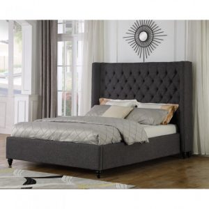 B1920-GR King MARCELLA BED FRAME, GREY