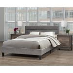 LX895 GR ORABELLE PLATFORM Full BED FRAME GREY
