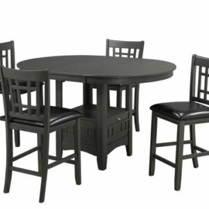 Brassex 5 piece TN-4560TT TAVERN PUB SERIES W/STORAGE BASE GREY