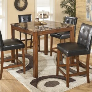5 piece Theo Counter Height Dining Room Table and Bar Stools
