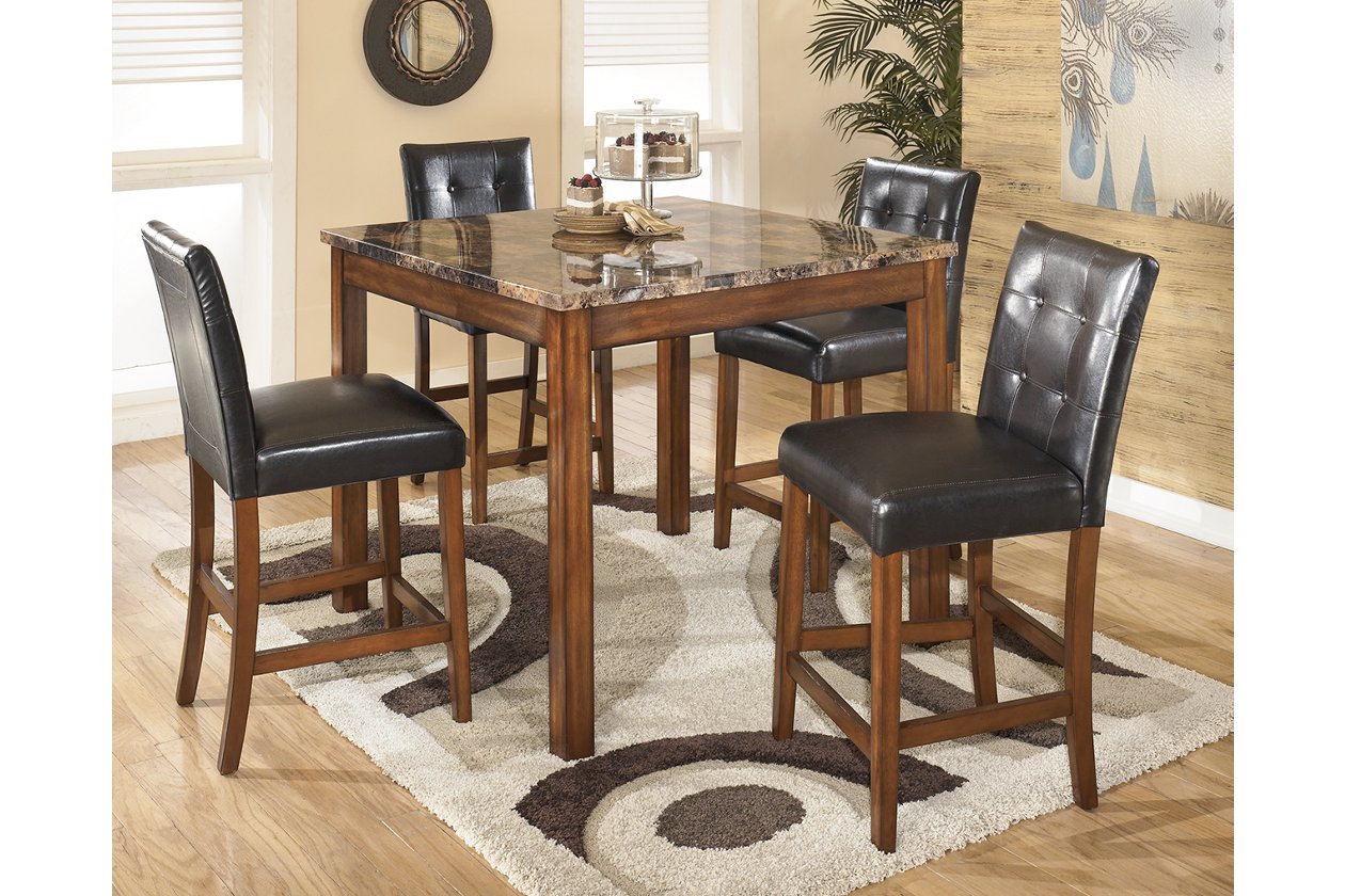 5 piece Theo Counter Height Dining Room Table and Bar Stools
