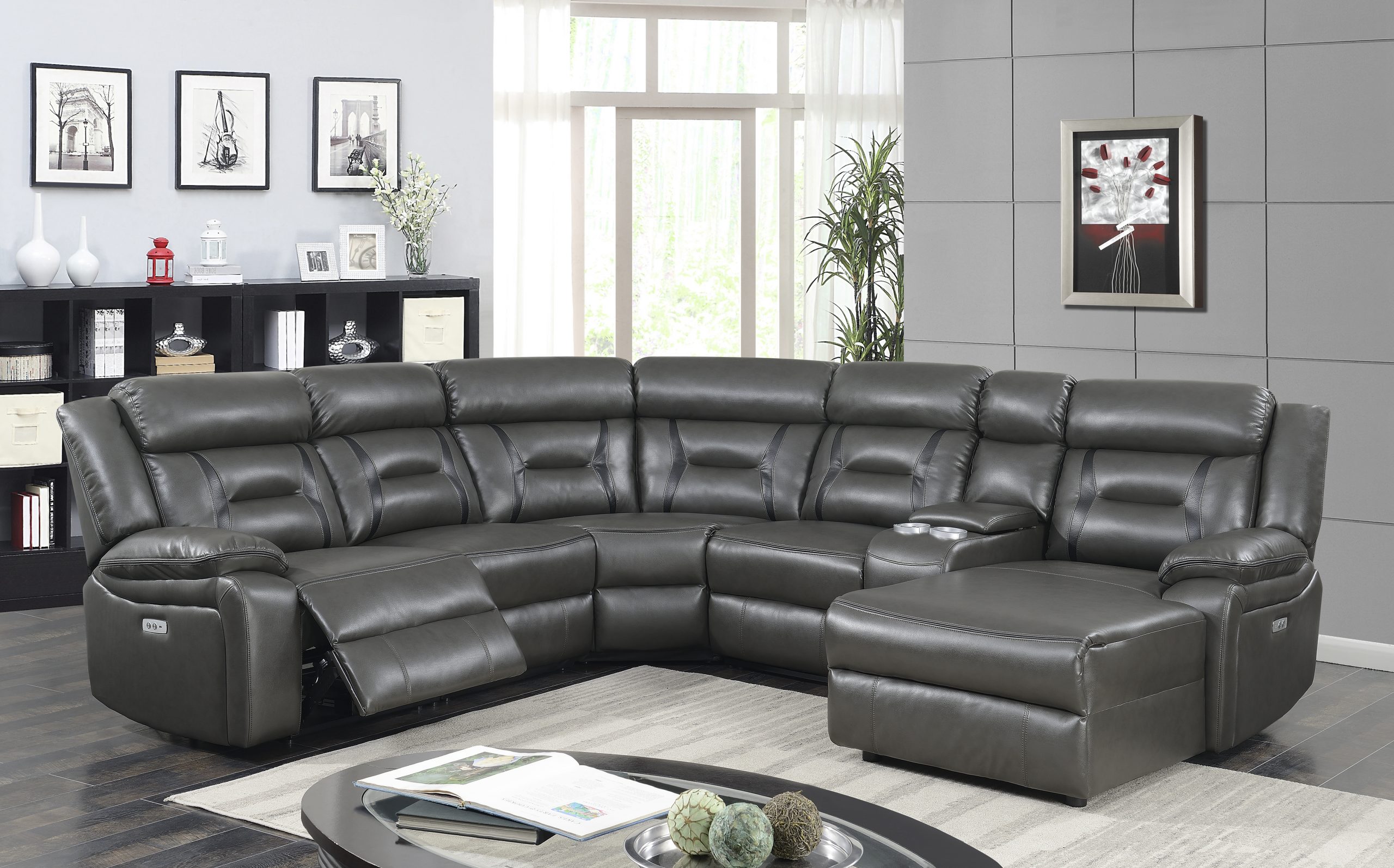 Grace grey 3 Pc Sofa Set
