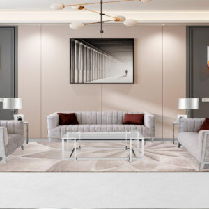 Ariel (#3725) - Silver Sofa