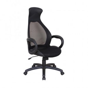 Brassex 528-BLK ADJ. OFFICE CHAIR W. GAS LIFT BLACK