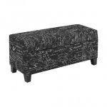Brassex 2006S BLK STORAGE OTTO SCRIPT FABRIC