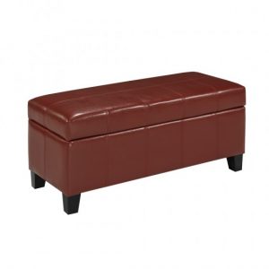 Brassex 2006S RED STORAGE OTTOMAN RED