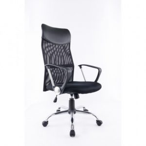 Brassex 1042-7 BLK ADJ. OFFICE CHAIR W. GAS LIFT