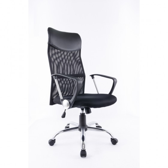 Brassex 1042-7 BLK ADJ. OFFICE CHAIR W. GAS LIFT