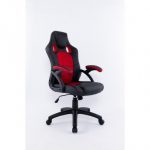 Brassex 9157-RED ADJ. OFFICE CHAIR W. GAS LIFT RED