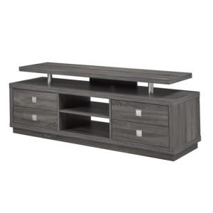 Brassex 172236 DG 66' TV STAND, GREY