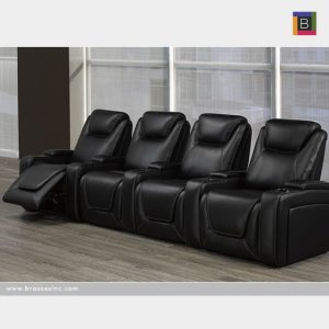 Brassex L2212-4-ESP ORION 4-PC DUAL POWER HOME THEATRE BLACK