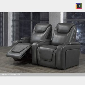 Brassex L2212-2-GR ORION 2-PC DUAL POWER HOME THEATRE GREY