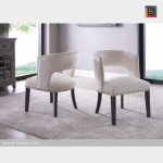 Brassex 6390-22BEI ISABELLA ACCENT CHAIR, BEIGE