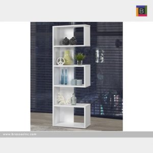 Brassex 192398 WH MULTI-TIER DISPLAY SHELF, WHITE