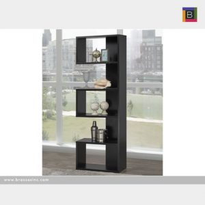 Brassex 192399 BLK MULTI-TIER DISPLAY SHELF, BLACK