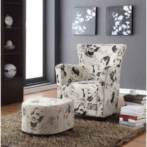 Brassex 0710 CLUB CHAIR W. OTTOMAN