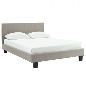 Worldwide Nevis 54" Double Platform Bed in Grey