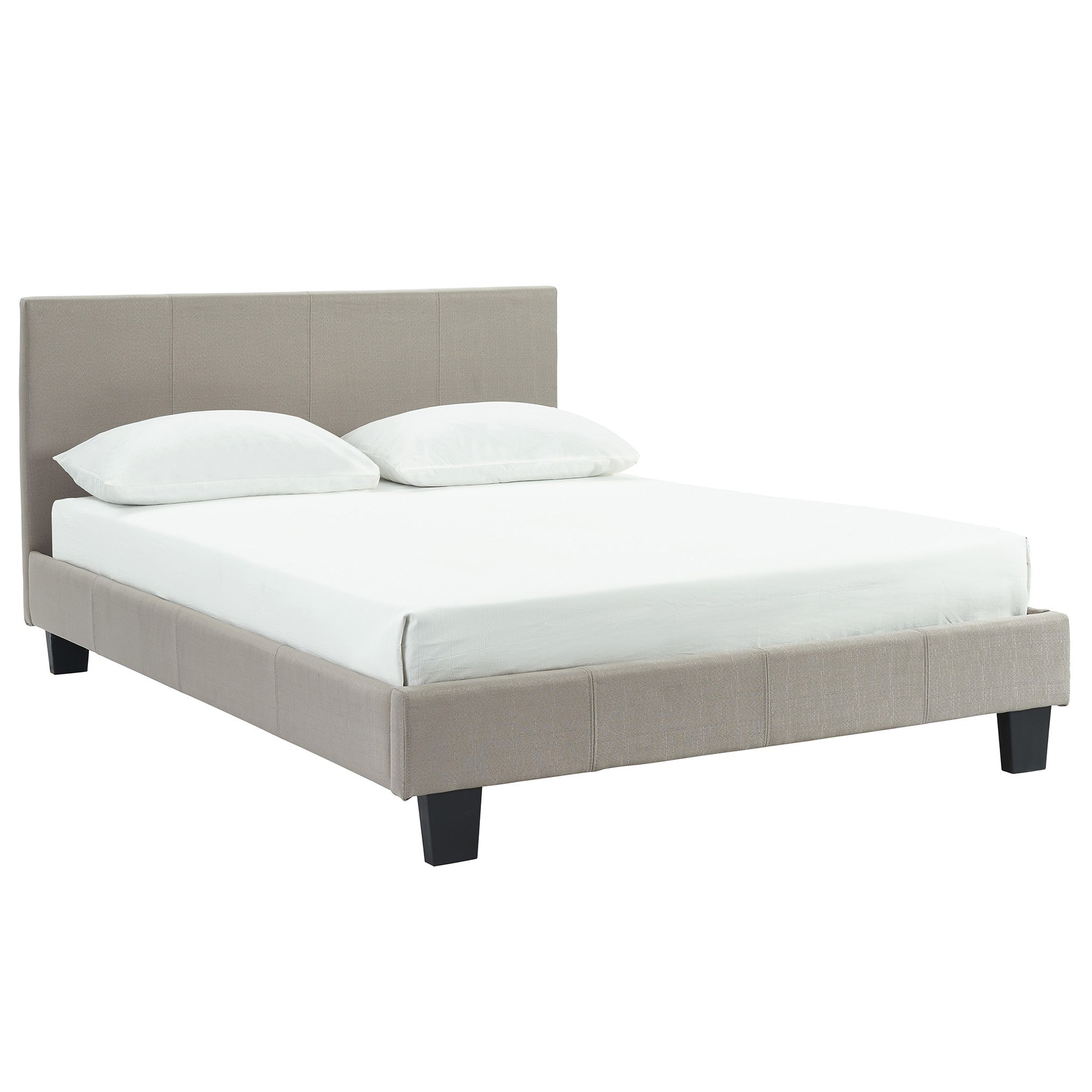 Worldwide Nevis 54" Double Platform Bed in Grey