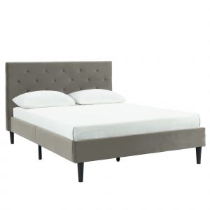Worldwide Armando 54" Double Platform Bed in Grey