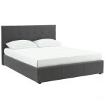 Worldwide Extara 78" King Platform Storage Bed in Grey