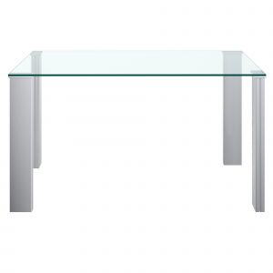 Worldwide Frankfurt Rectangular Dining Table in Stainless Steel