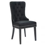 Worldwide Rizzo Side Chair, set of 2 in Black