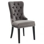 Worldwide Rizzo Side Chair, set of 2 in Grey