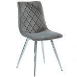 Worldwide Marlo Side Chair, set of 2 in Grey