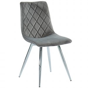 Worldwide Marlo Side Chair, set of 2 in Grey