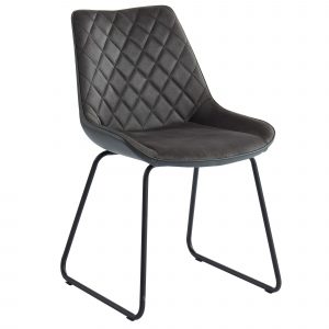 Worldwide Calvin Side Chair, set of 2 in Vintage Charcoal